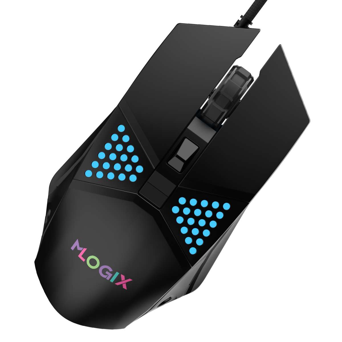 Mouse Gamer Movil Logix MG16 Caster RGB Negro